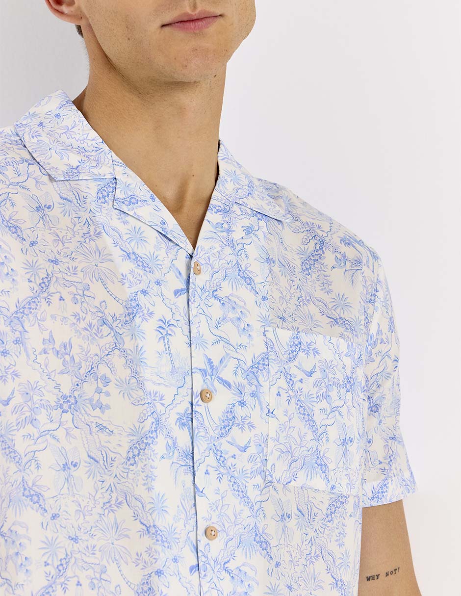 Camisa casual manga corta para hombre 4