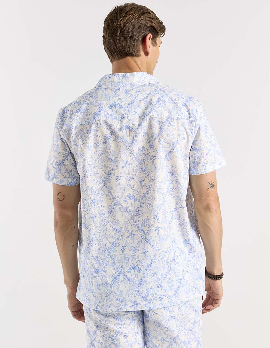 Camisa casual manga corta para hombre 6