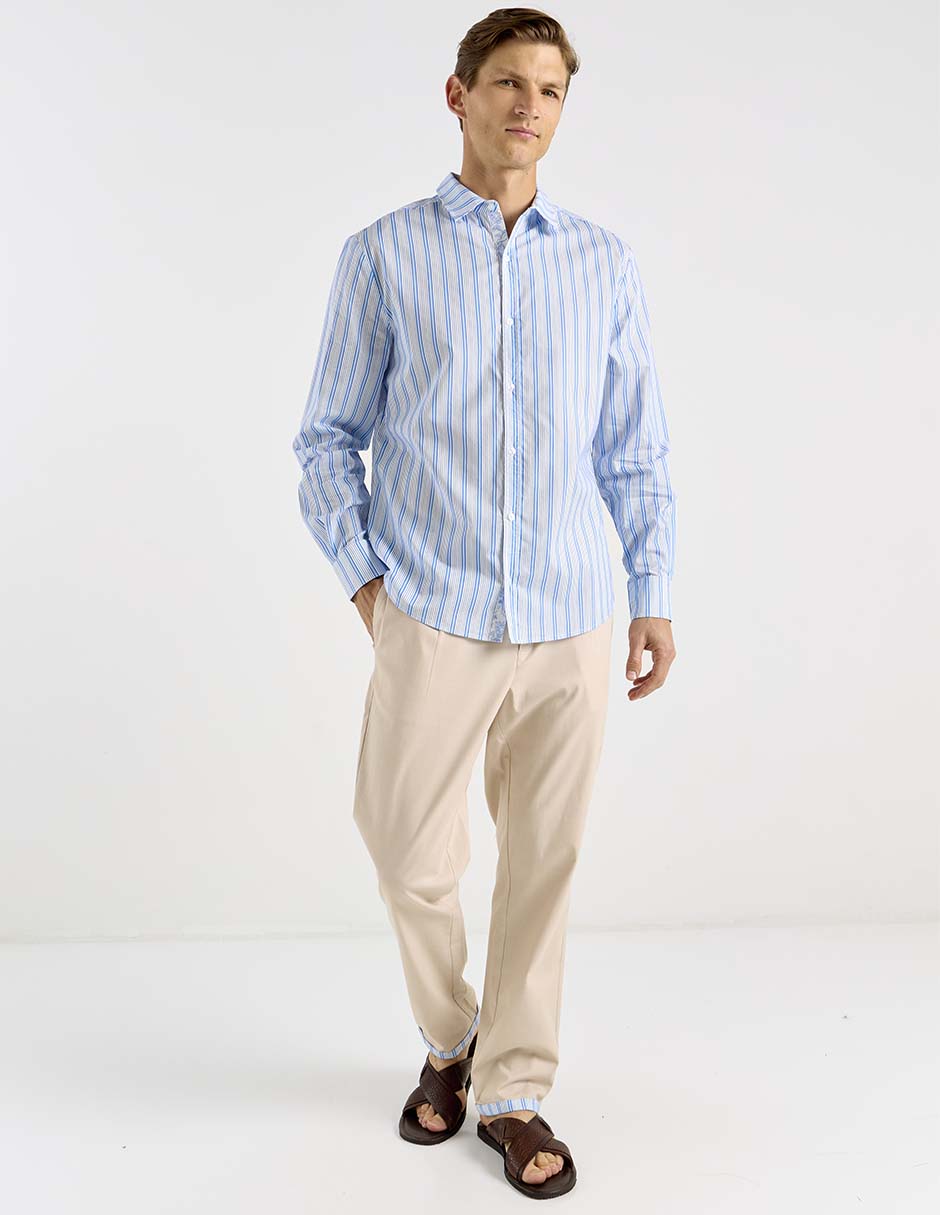 Camisa playa manga larga para hombre 2