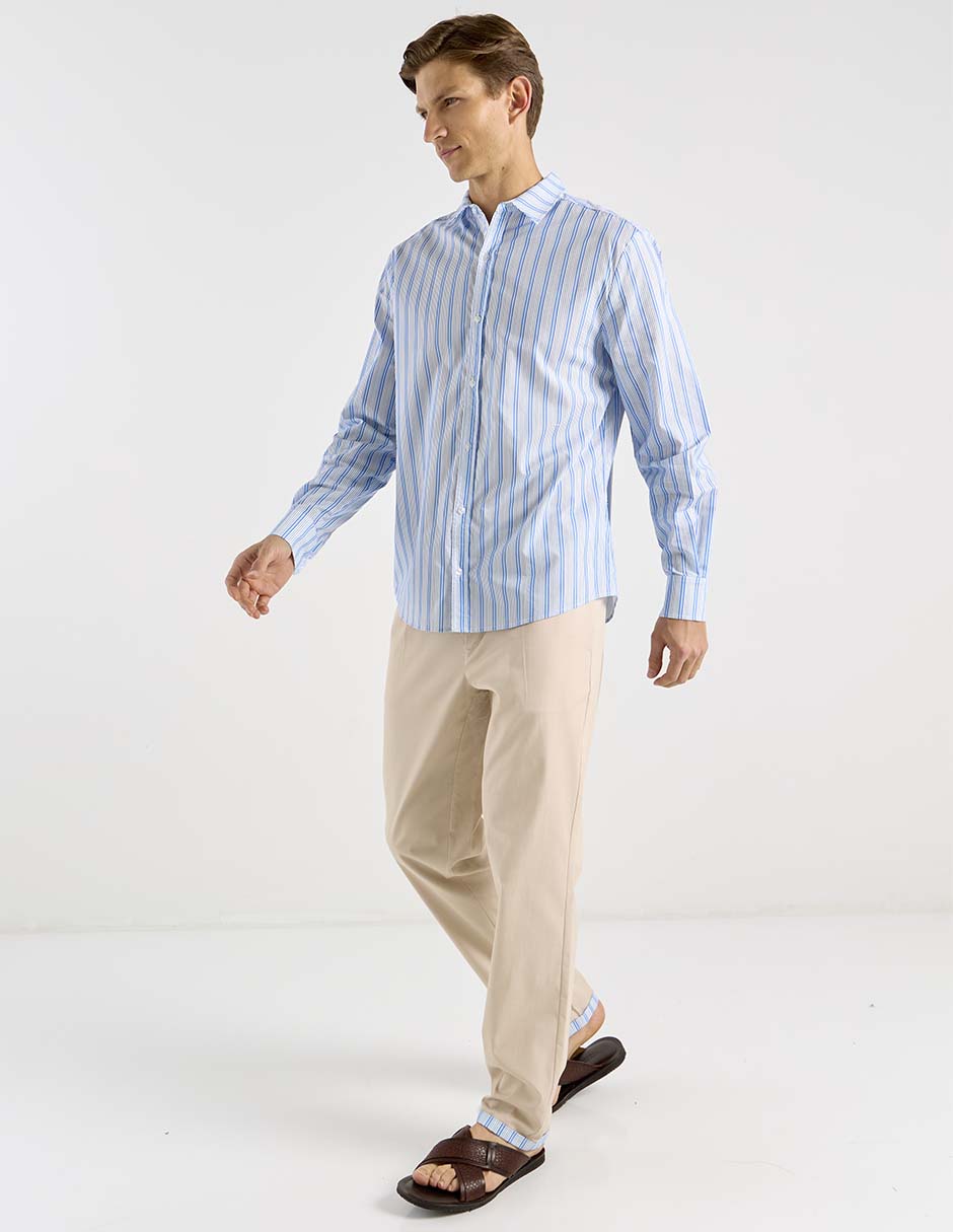 Camisa playa manga larga para hombre 3