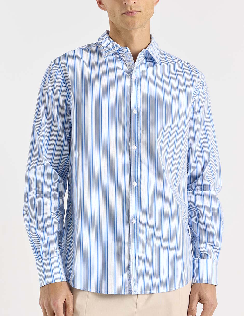 Camisa playa manga larga para hombre 5