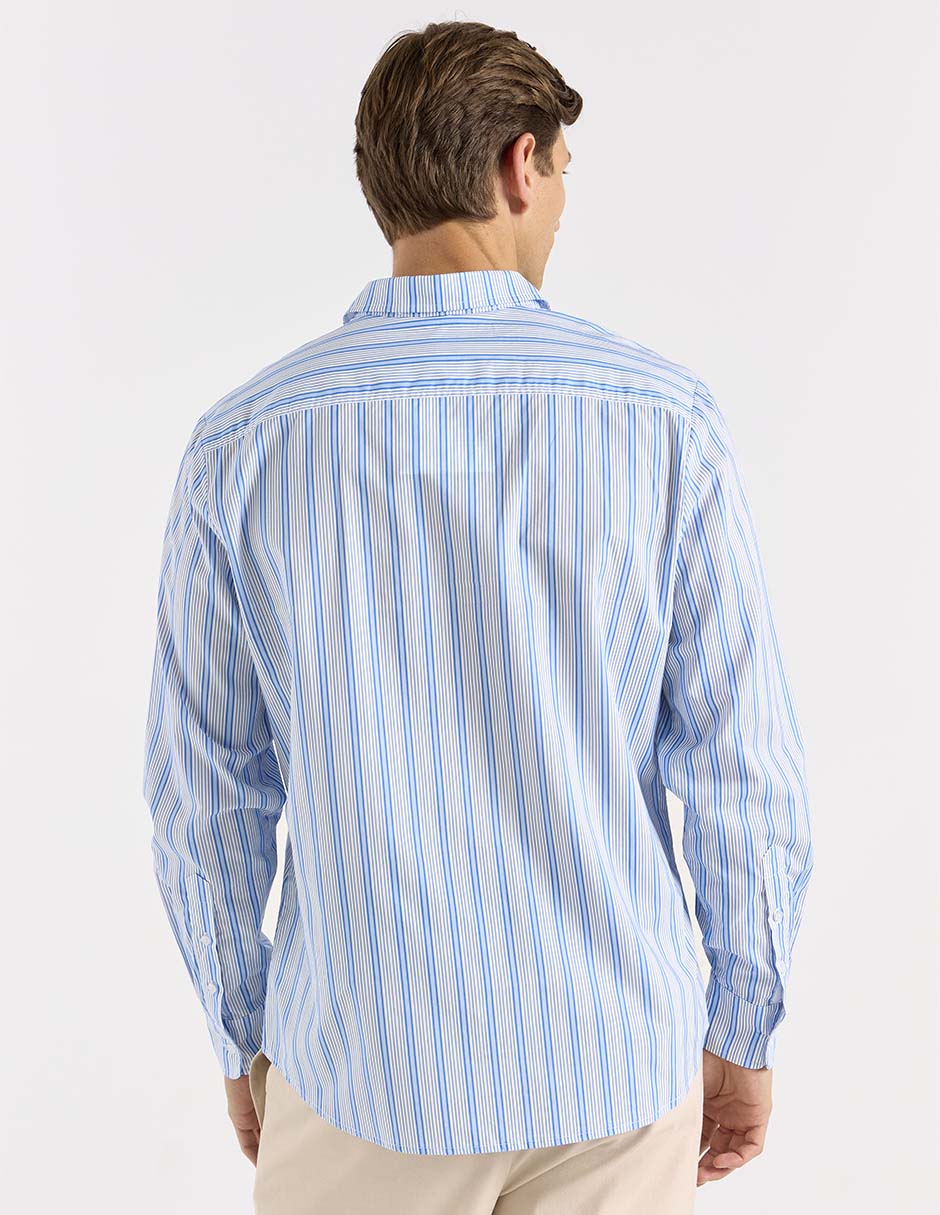 Camisa playa manga larga para hombre 6
