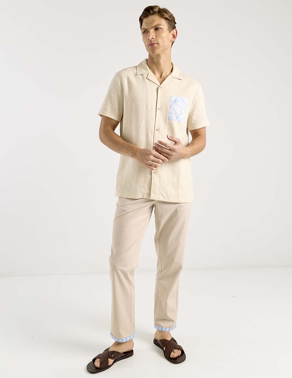 Camisa casual manga corta para hombre 3