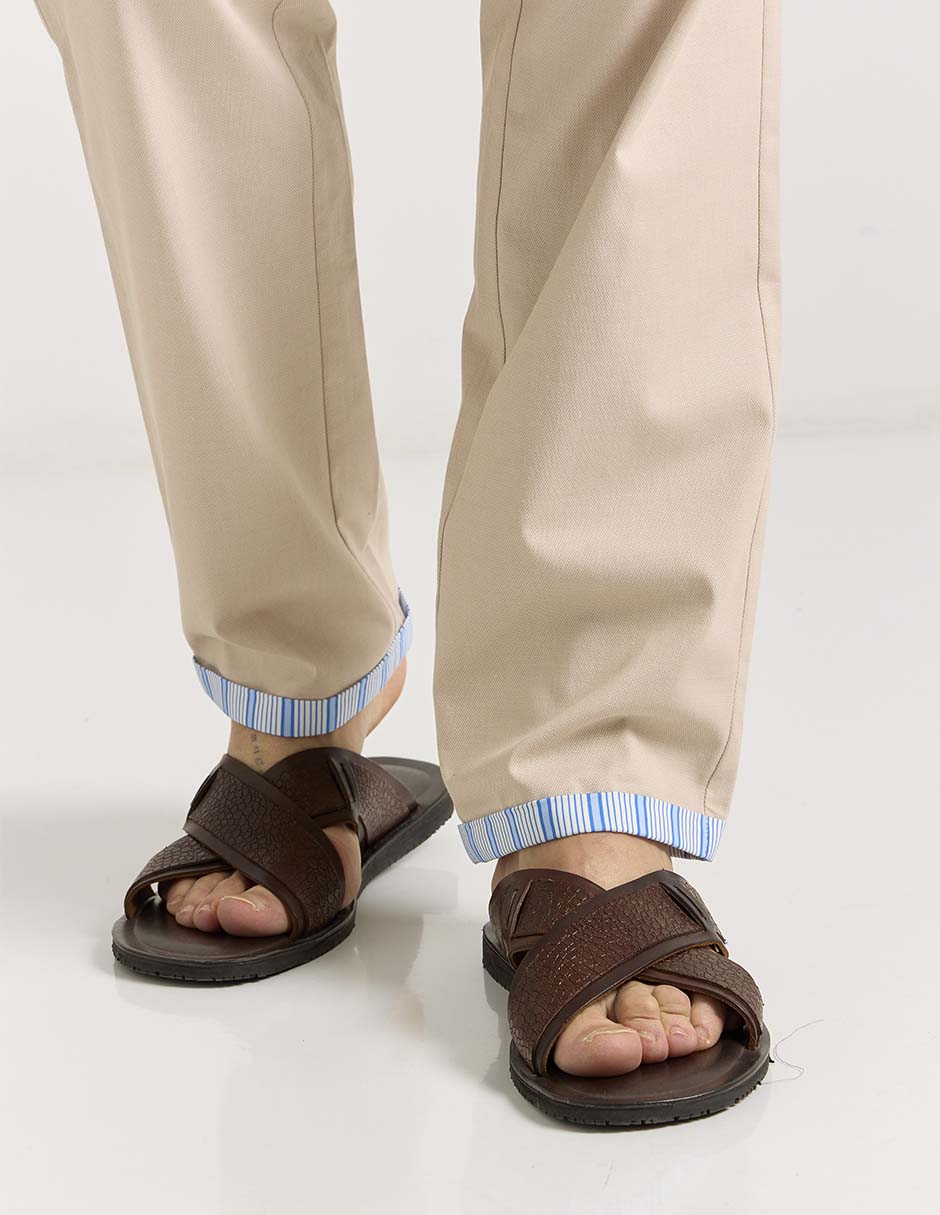 Pantalón chino straight de algodón para hombre 5