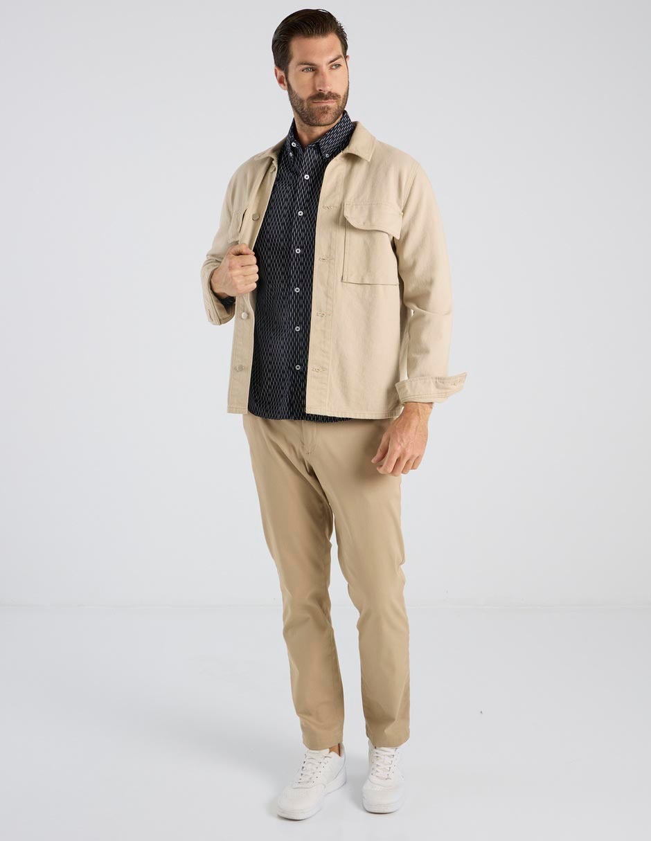 Camisa casual de algodón manga larga para hombre 3