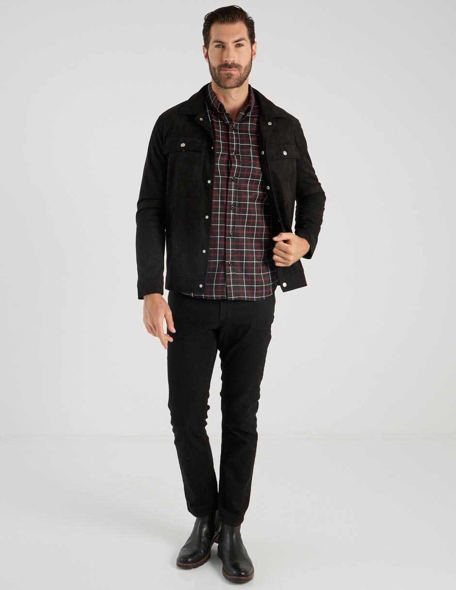Camisa casual de algodón manga larga para hombre 3
