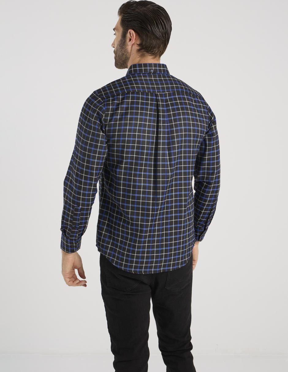 Camisa casual de algodón manga larga para hombre 2