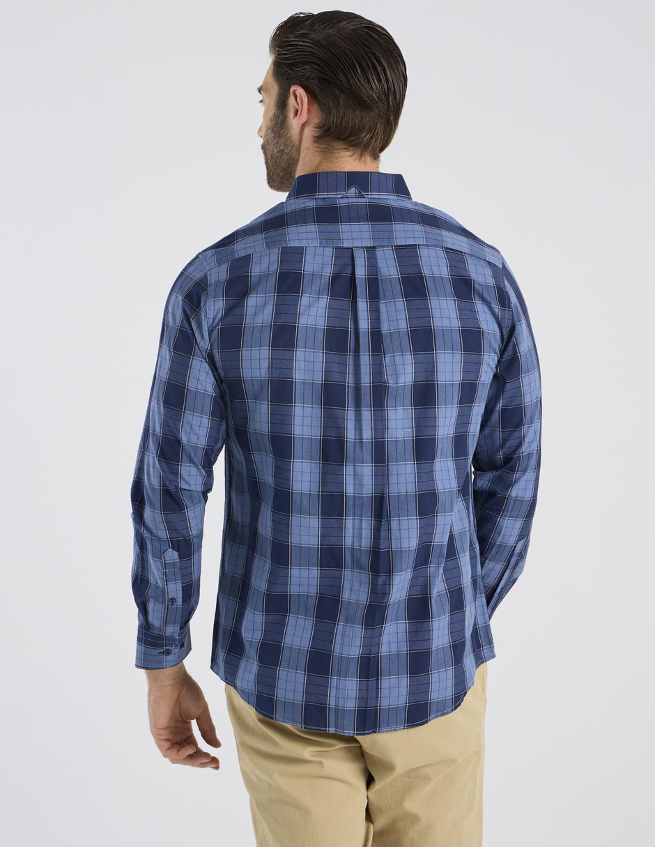Camisa casual de algodón manga larga para hombre 2
