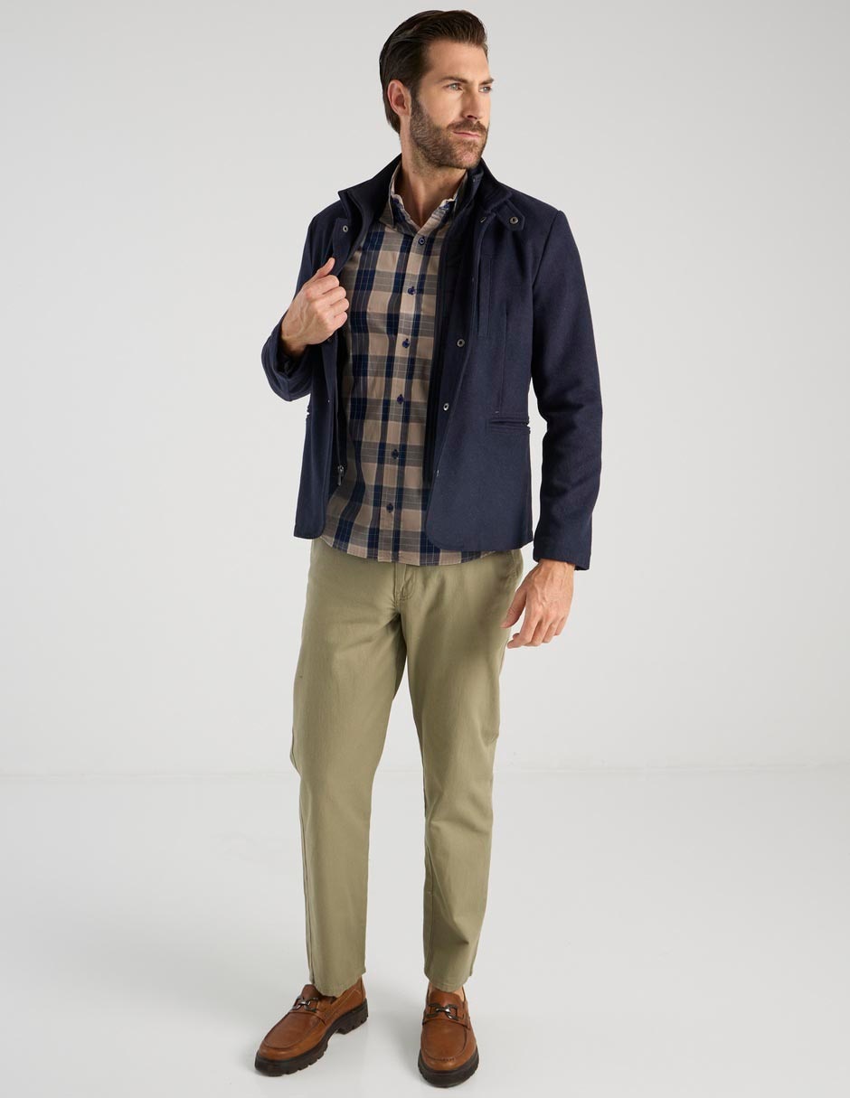 Camisa casual de algodón manga larga para hombre 3