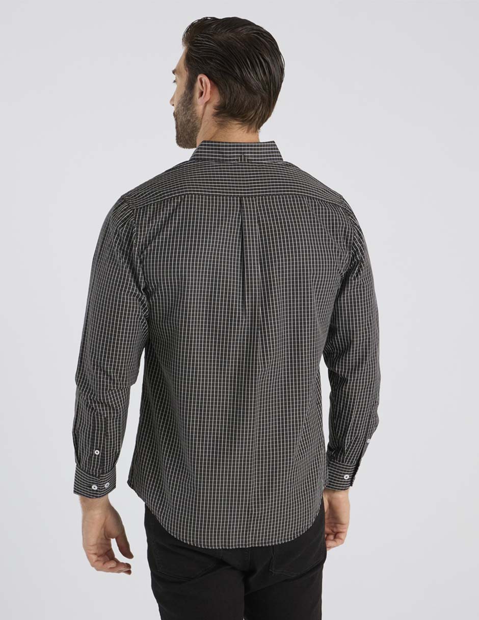 Camisa casual manga larga para hombre 2