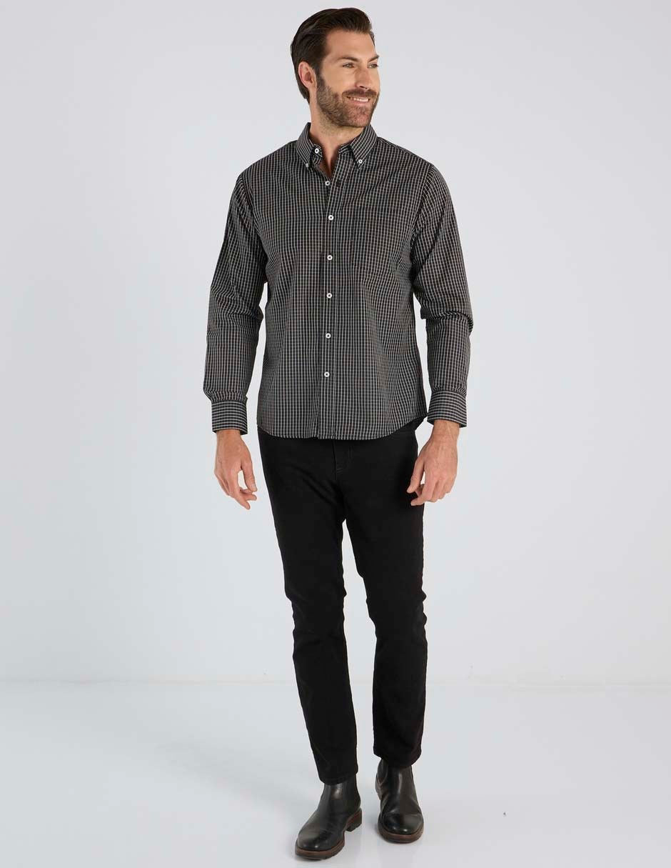 Camisa casual manga larga para hombre 3