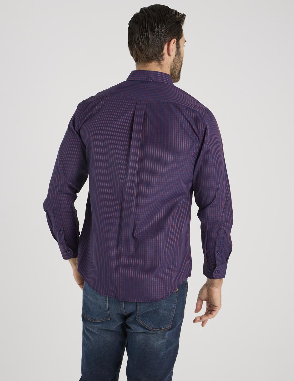 Camisa casual manga larga para hombre 2