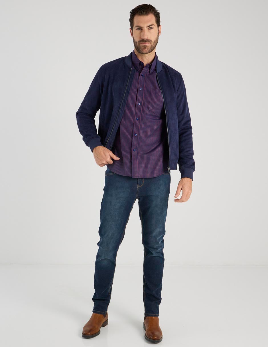 Camisa casual manga larga para hombre 3