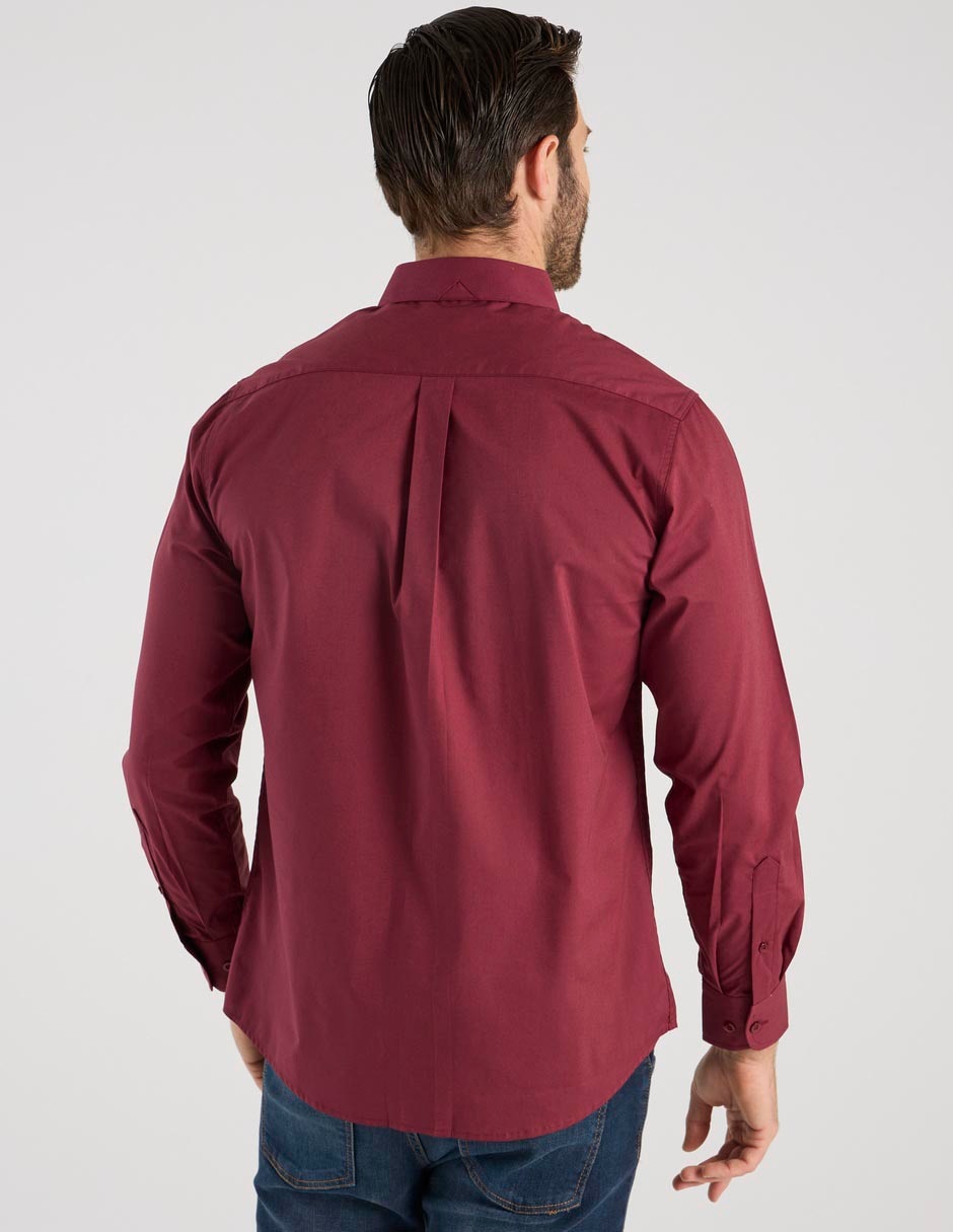 Camisa casual manga larga para hombre 2