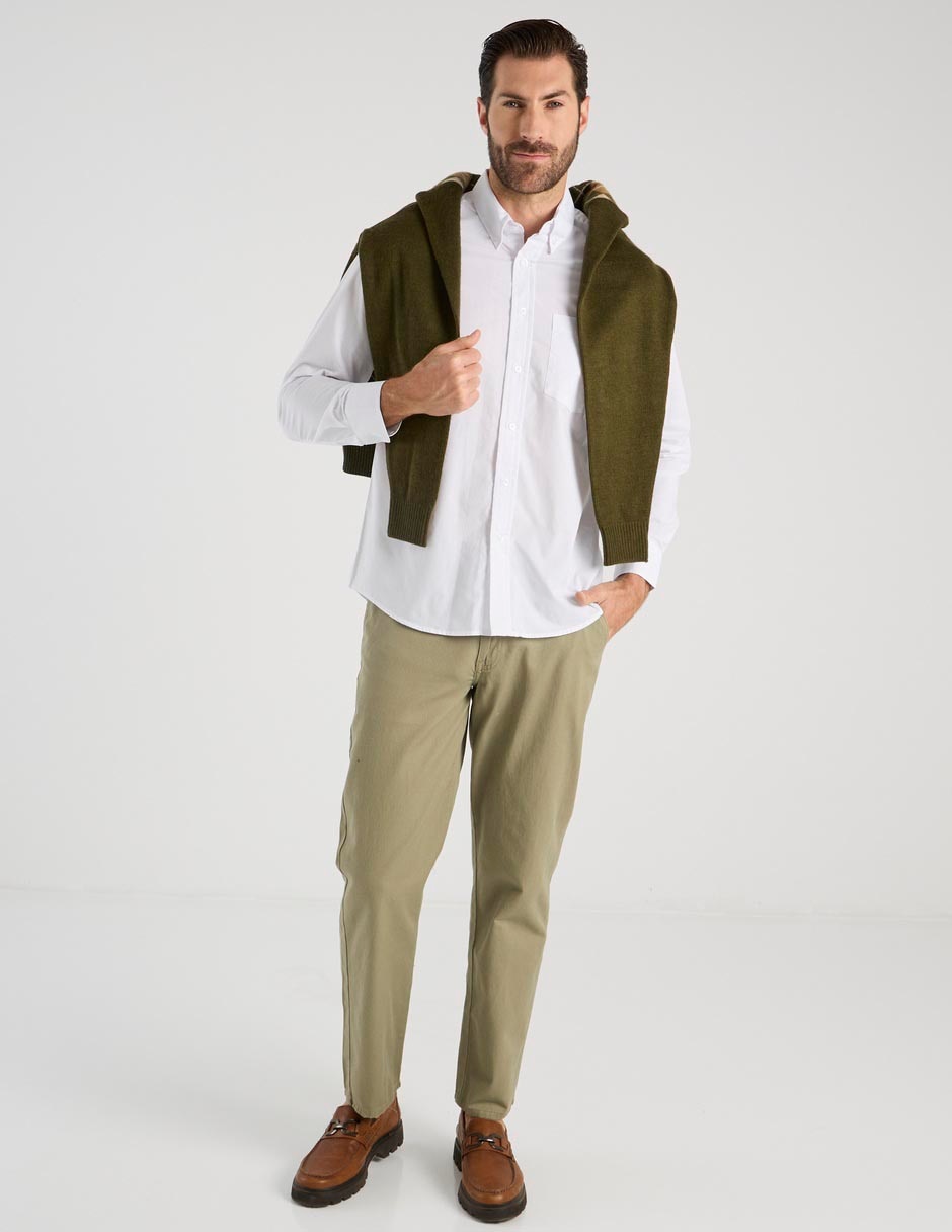 Camisa casual manga larga para hombre 3