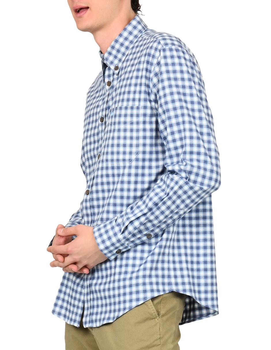 Camisa casual de algodón manga larga para hombre 3