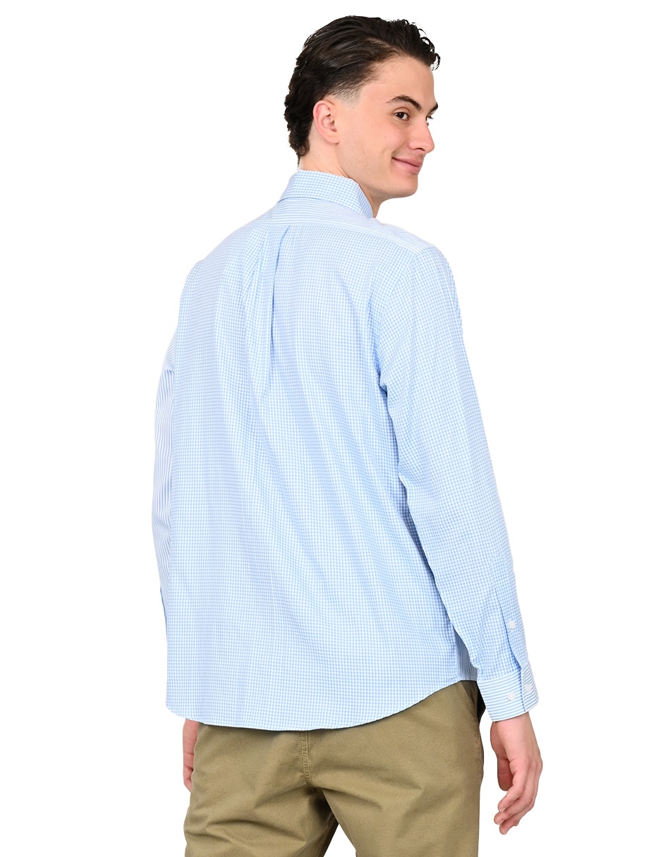 Camisa casual de algodón manga larga para hombre 3