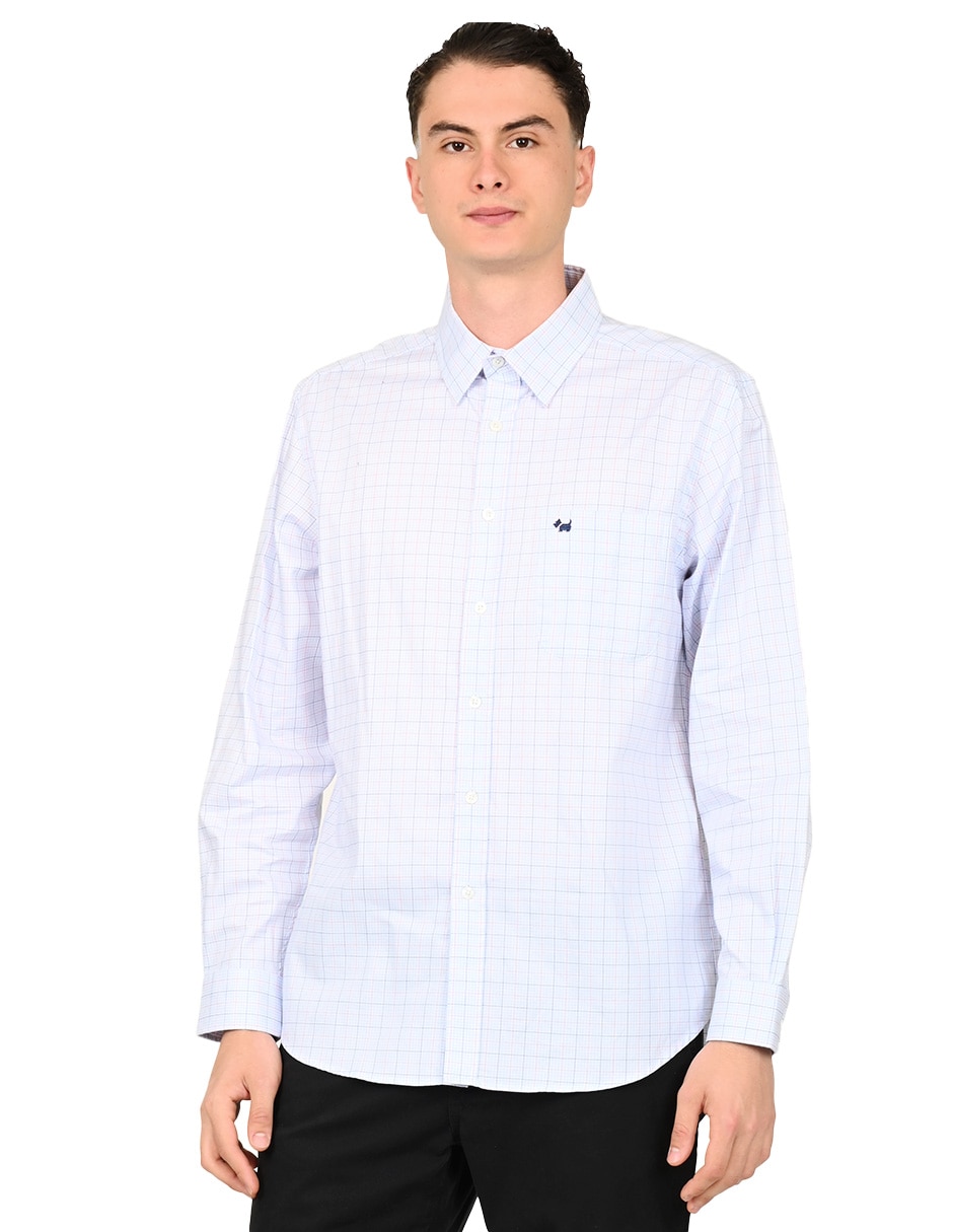 Camisa casual de algodón manga larga para hombre Camisa casual de algodón manga larga para hombre