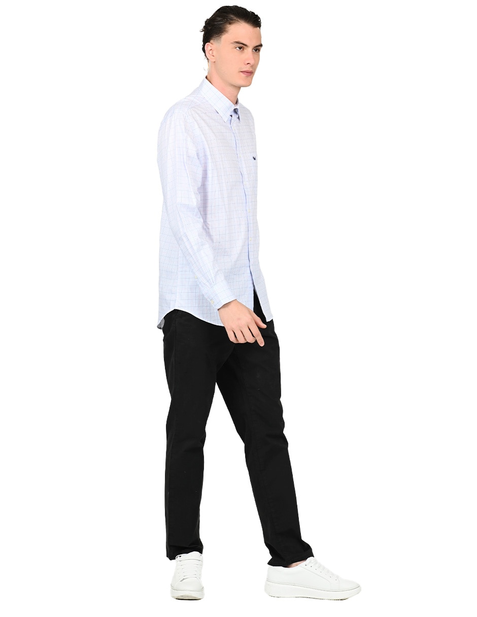 Camisa casual de algodón manga larga para hombre 2