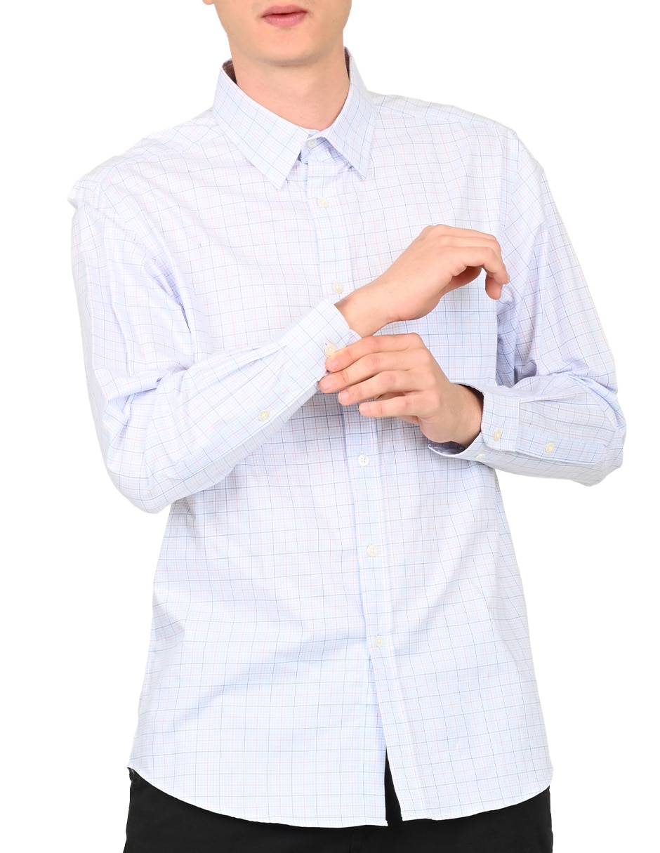 Camisa casual de algodón manga larga para hombre 4