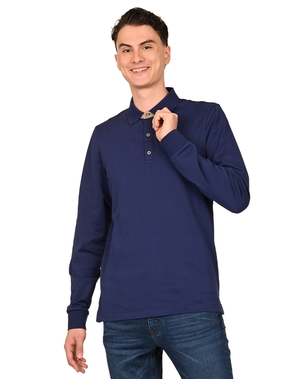 Playera tipo polo colección casual otoño invierno 2025 para hombre Playera tipo polo colección casual otoño invierno 2025 para hombre