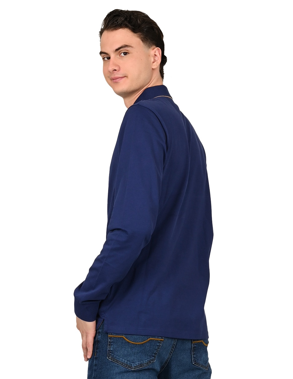 Playera tipo polo colección casual otoño invierno 2025 para hombre 3