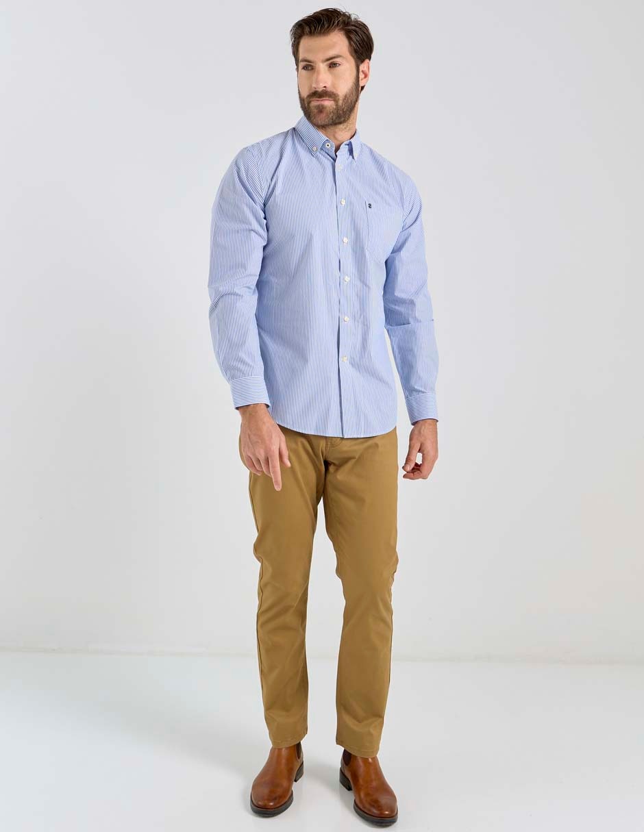 Camisa casual de algodón manga larga para hombre 3
