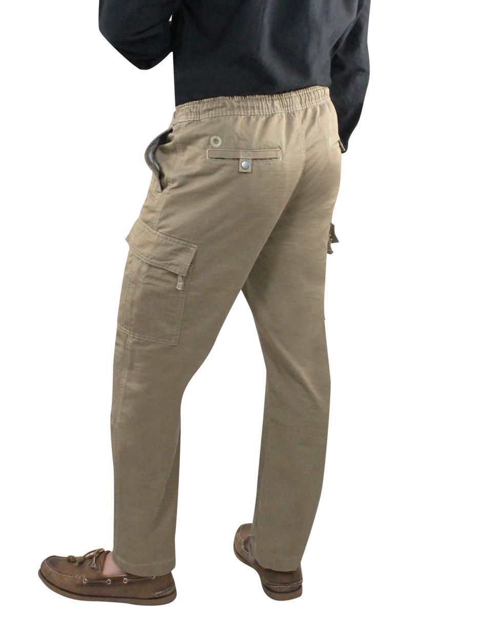 Pantalón cargo recto de gabardina para hombre 5