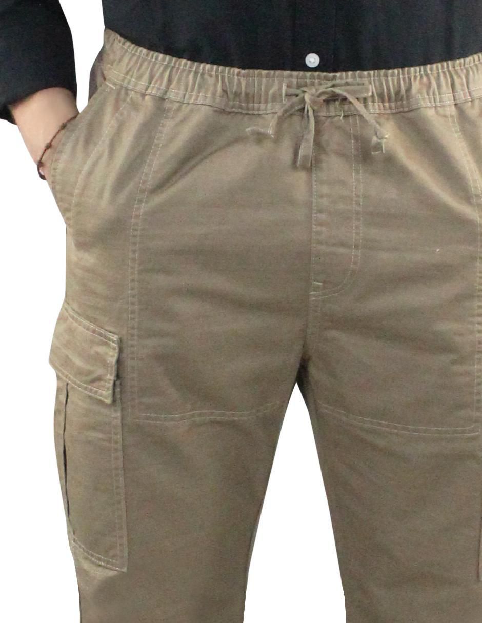 Pantalón cargo recto de gabardina para hombre 6