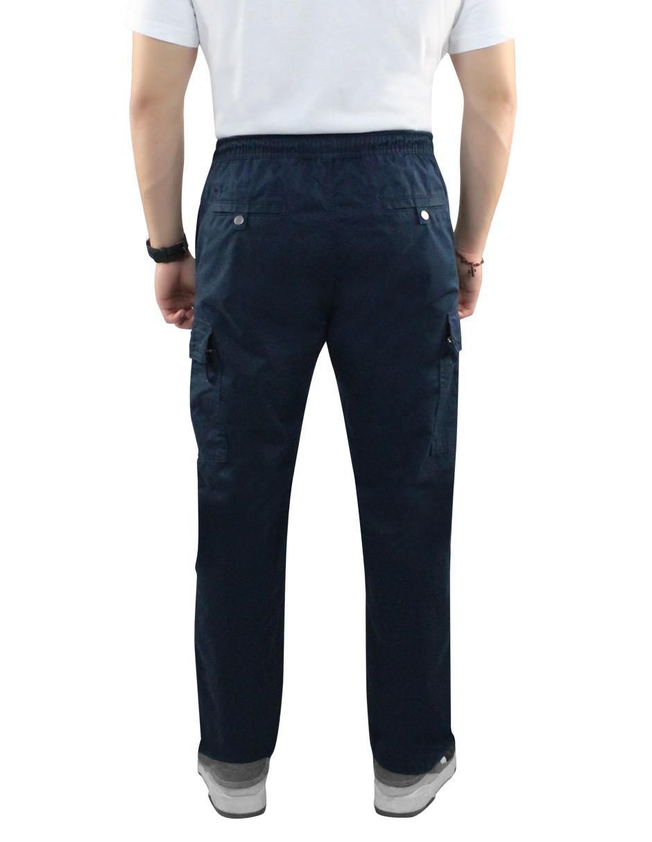 Pantalón cargo recto de gabardina para hombre 4