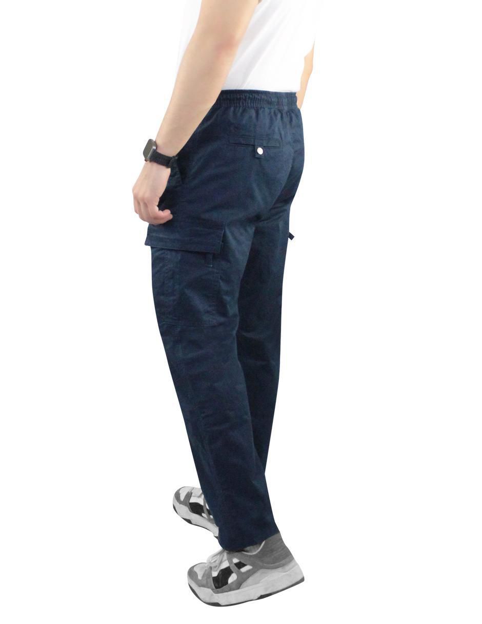 Pantalón cargo recto de gabardina para hombre 5