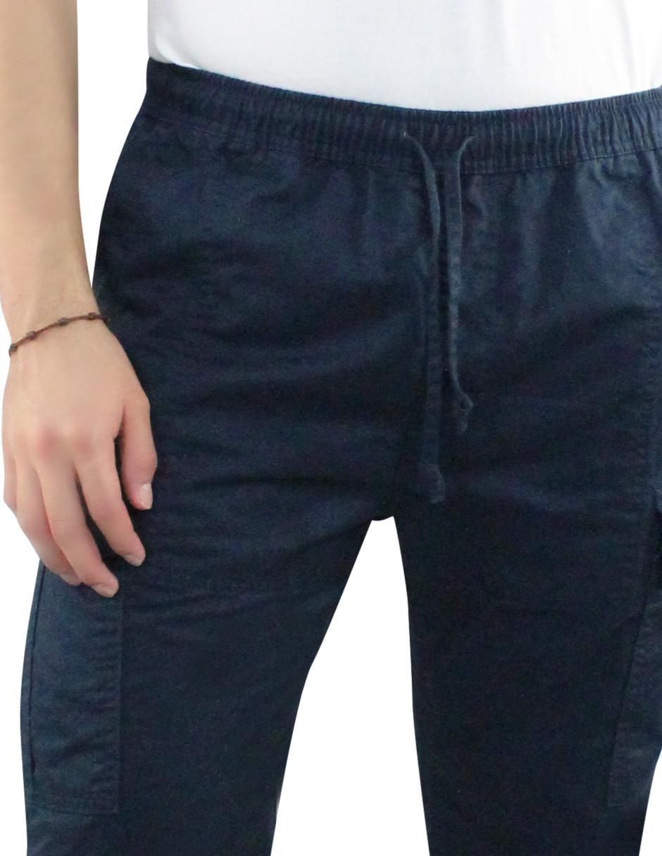 Pantalón cargo recto de gabardina para hombre 6