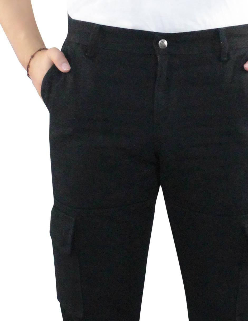 Pantalón cargo recto de gabardina para hombre 6