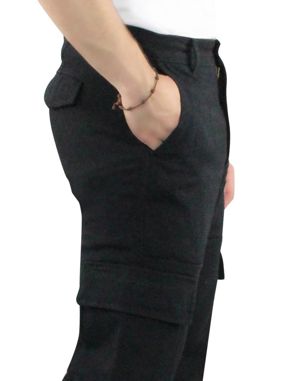 Pantalón cargo recto de gabardina para hombre 7