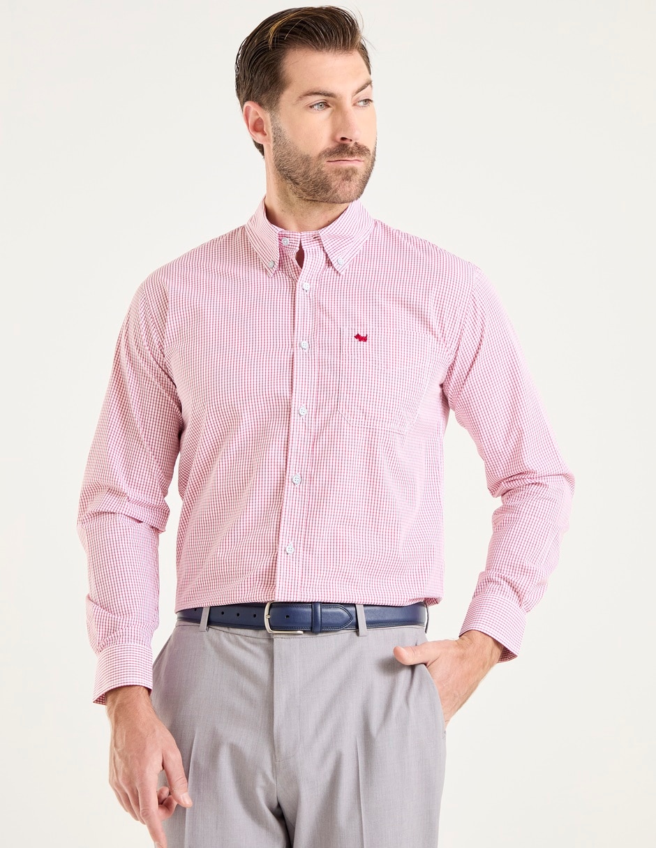 Camisa casual de algodón manga larga para hombre Camisa casual de algodón manga larga para hombre