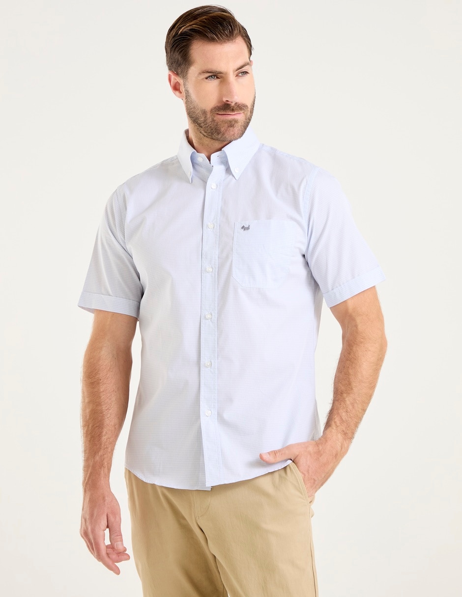 Camisa casual de algodón manga corta para hombre Camisa casual de algodón manga corta para hombre