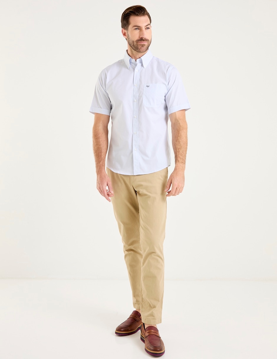 Camisa casual de algodón manga corta para hombre 3