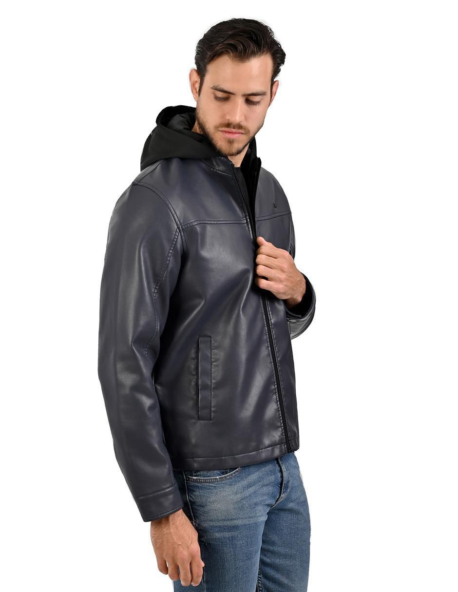 Chamarra casual con capucha para hombre 3