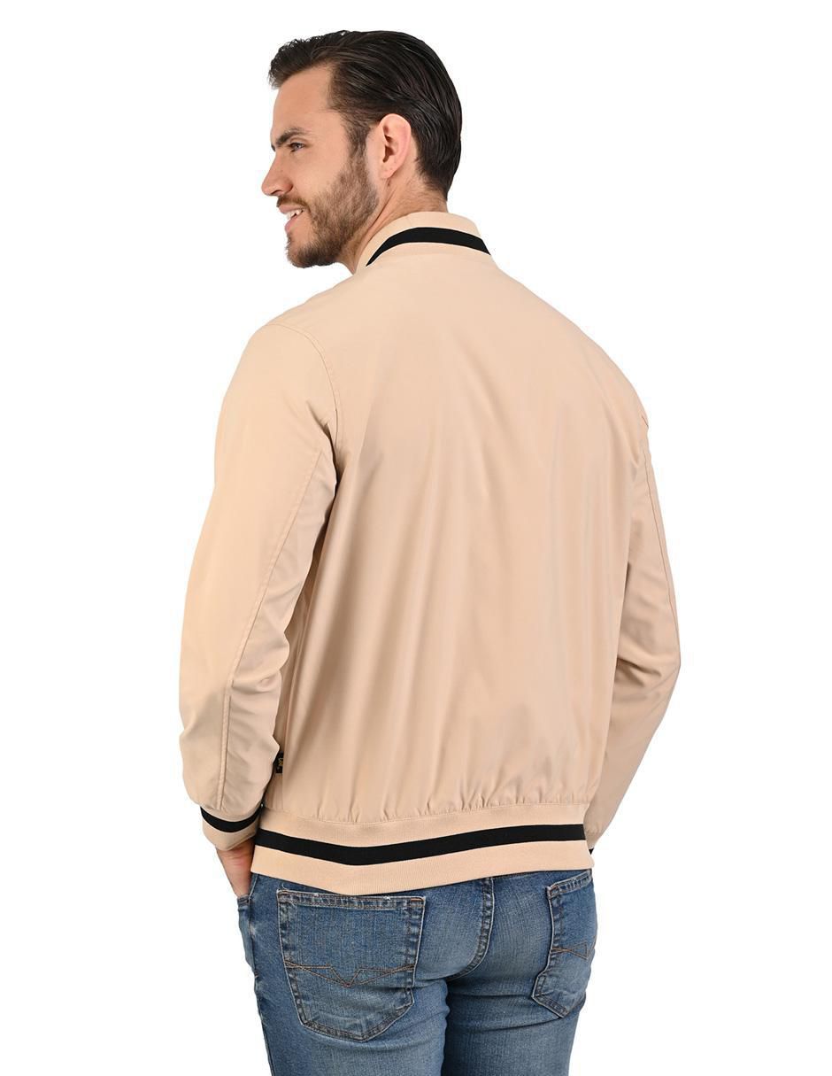 Chamarra bomber con bolsillos para hombre 4