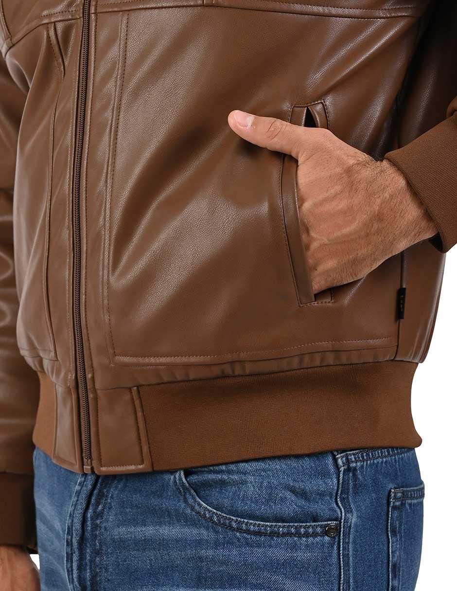 Chamarra bomber con bolsillos para hombre 7