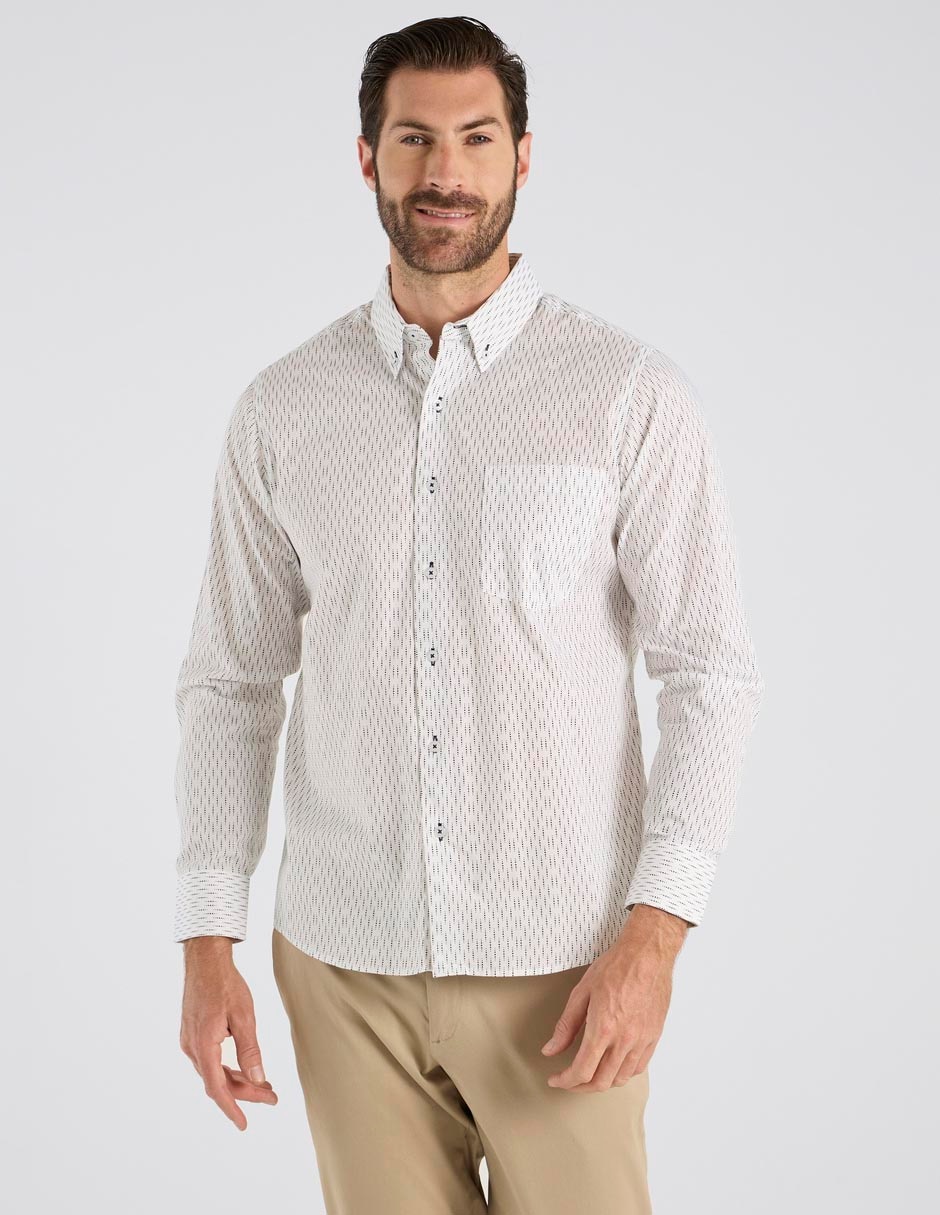 Camisa casual de algodón manga larga para hombre Camisa casual de algodón manga larga para hombre