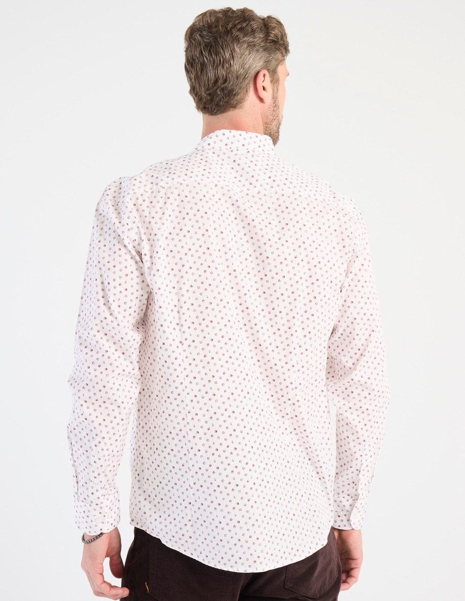 Camisa casual de algodón manga larga para hombre 2