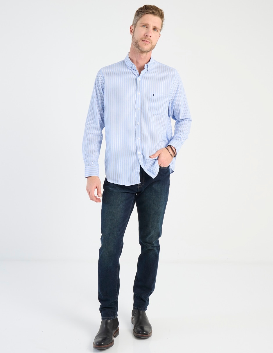 Camisa casual de algodón manga larga para hombre 3