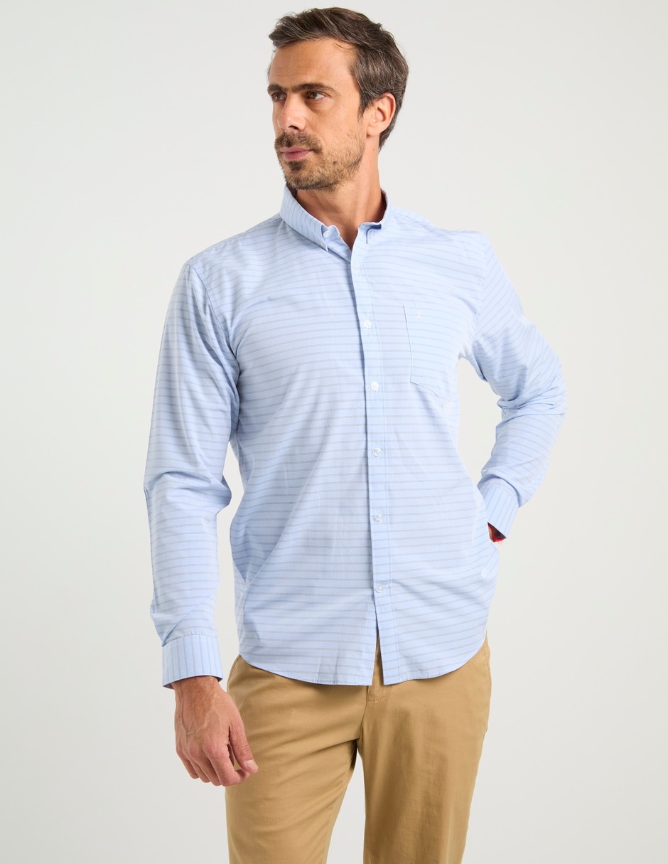 Camisa casual de bambú manga larga para hombre Camisa casual de bambú manga larga para hombre