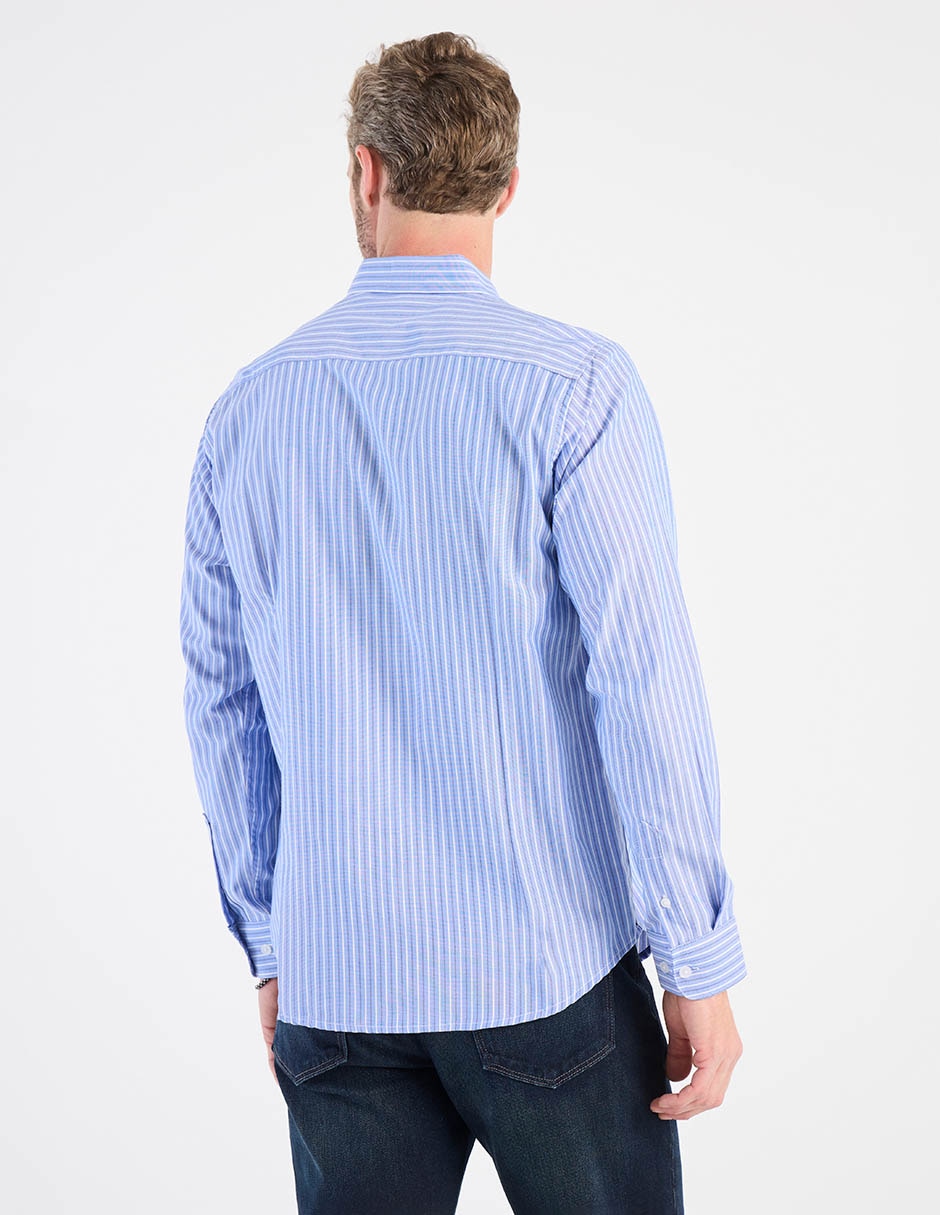 Camisa casual de algodón manga larga para hombre 2