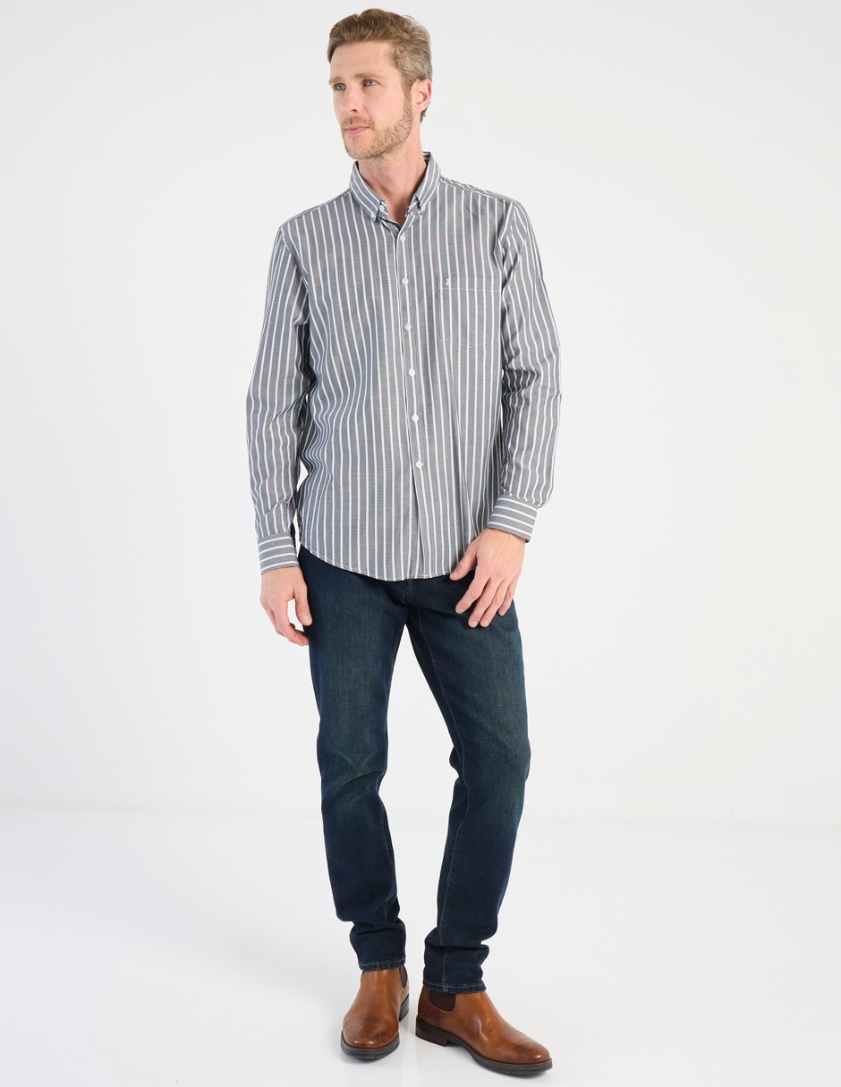 Camisa casual de algodón manga larga para hombre 3