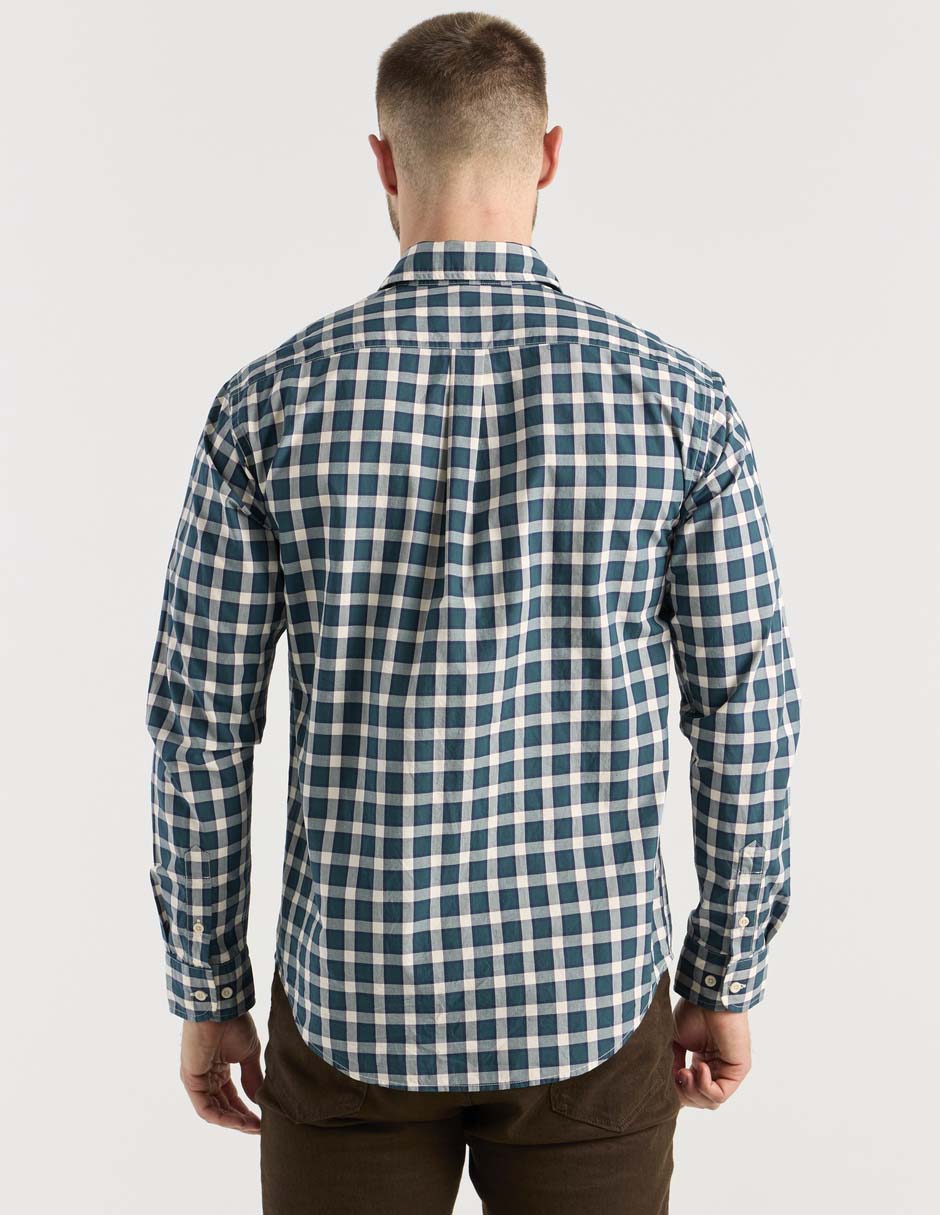 Camisa casual de algodón manga larga para hombre 2