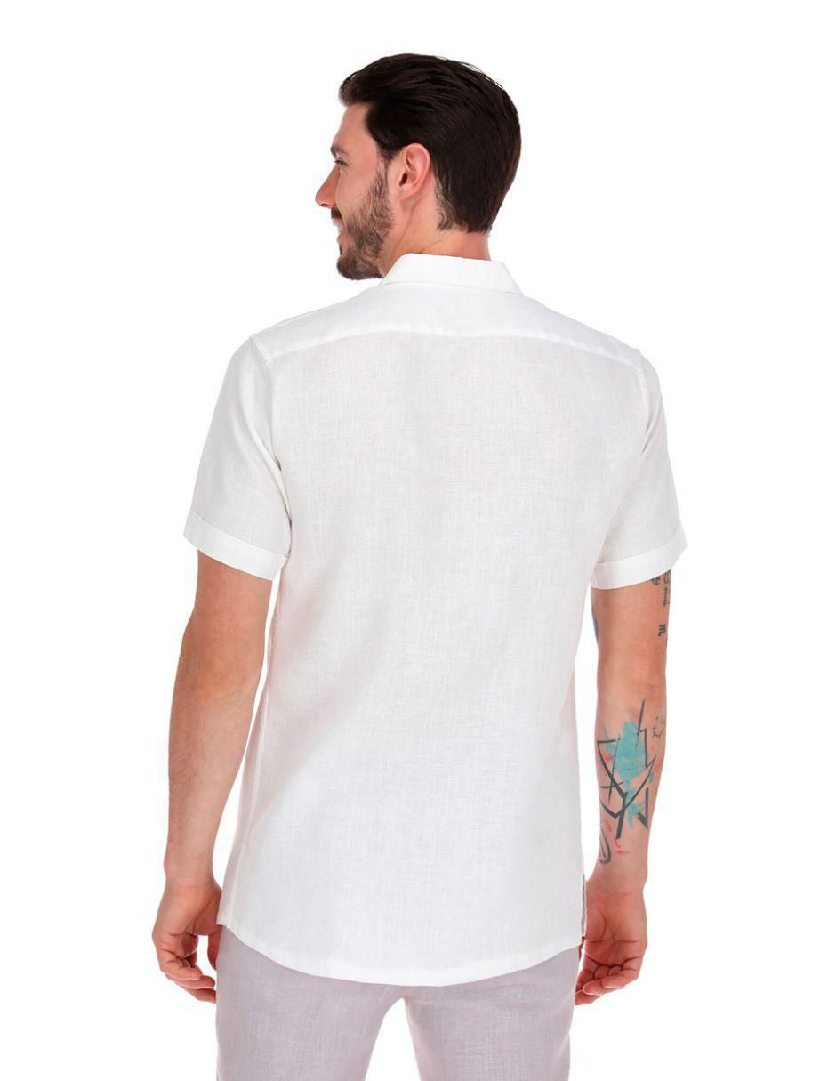 Camisa casual de bambú manga corta para hombre 3