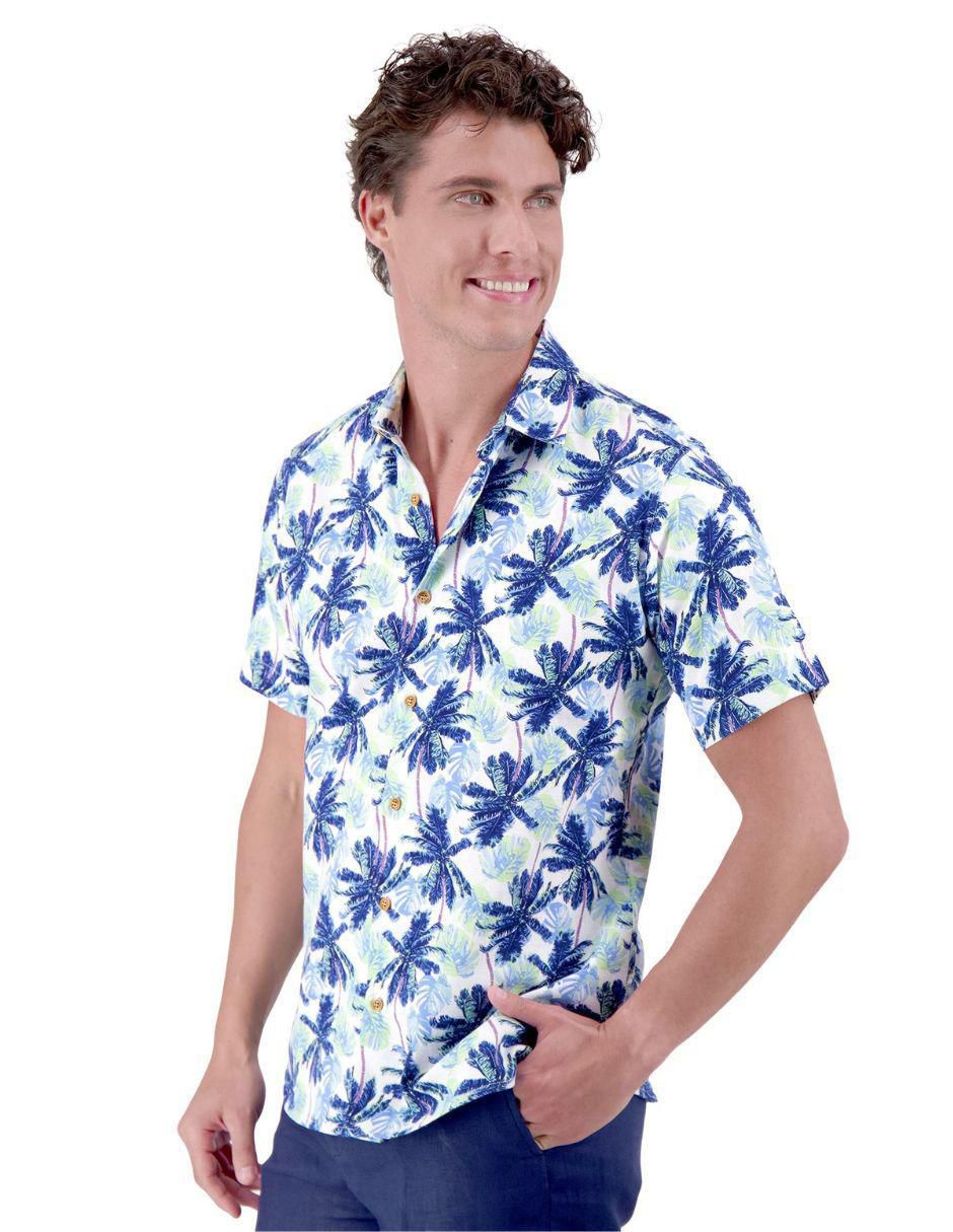 Camisa casual de algodón manga corta para hombre Camisa casual de algodón manga corta para hombre