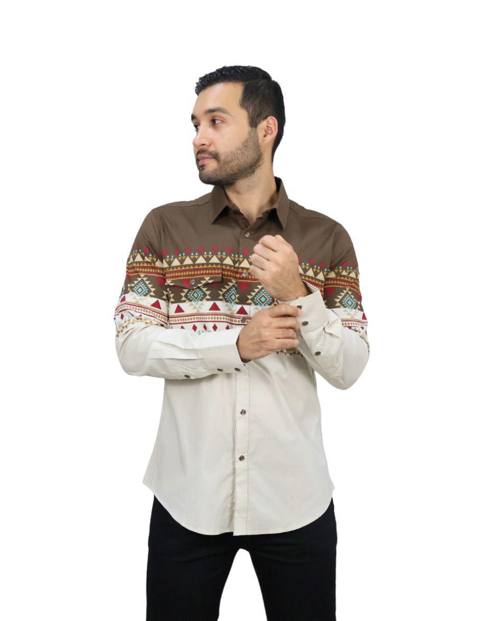 "camisa/sobrecamisa" casual platini "de" (si aplica) algodón "manga" larga "para hombre"